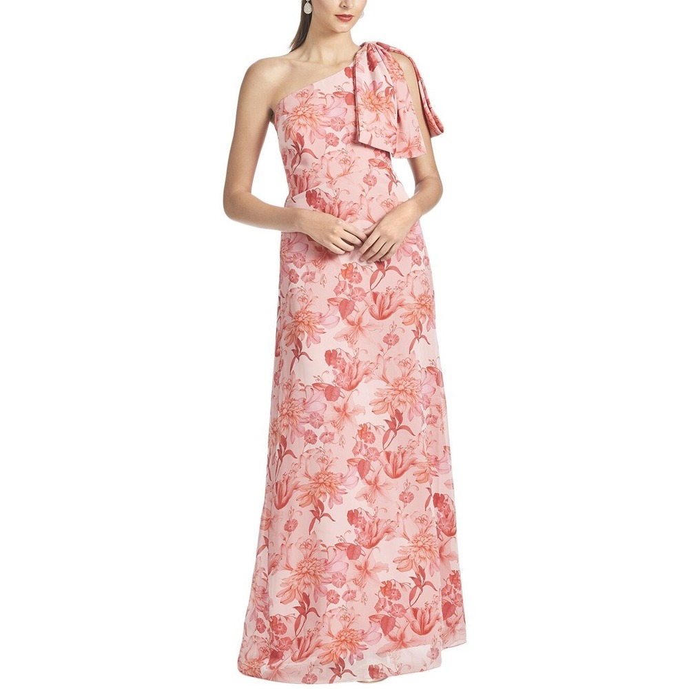 Sachin & Babi Chelsea‎ Gown One Shoulder Floral Maxi Dress gown size 0